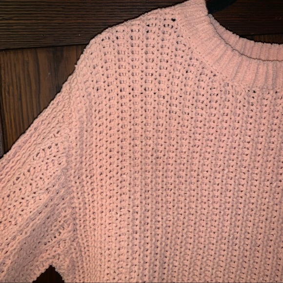 H&M pink Chenille knit sweater - Picture 7 of 9